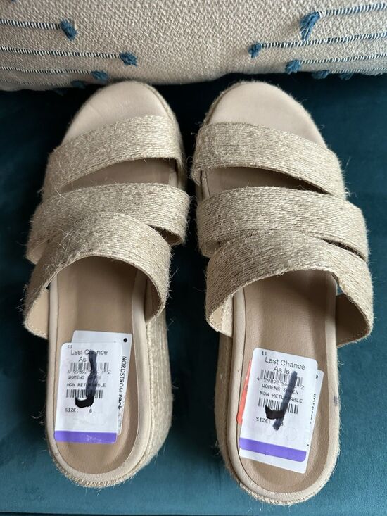 Eileen Fisher Mayla Jute Espadrille Sandal Women EILEEN FISHER Mayla Espadrille Sandal in Natural Jute Platform Sz 8 NWT
